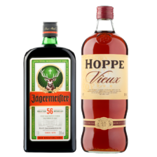 Jägermeister fles à 700 ml
of Hoppe Vieux fles à 1000 ml